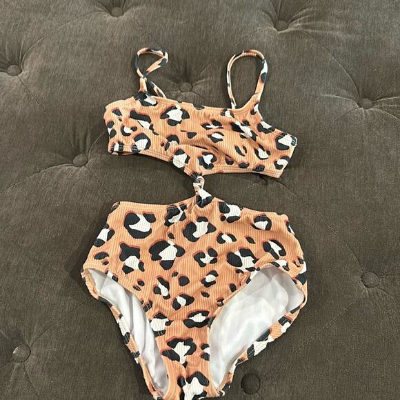 Art class leopard tie bathing suit size small 6/6x - Picture 1 of 4